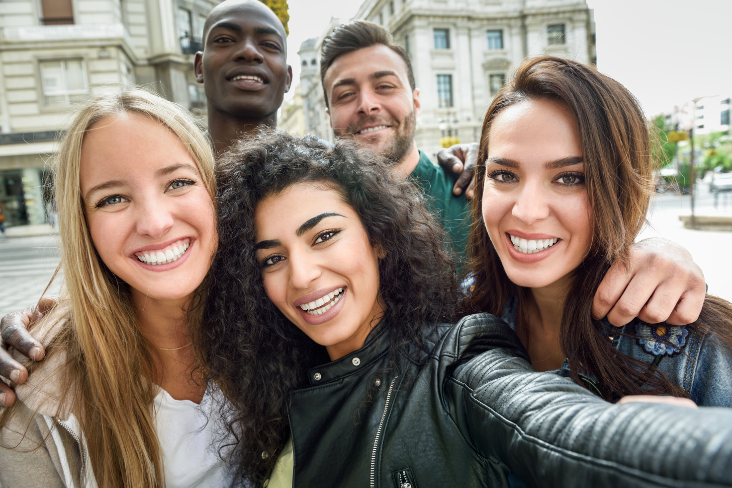 Multiracial Group of Young People 