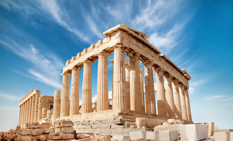 Parthenon on the Acropolis in Athens